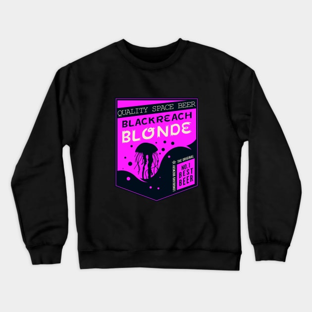 Deep Rock Galactic Blackreach Blonde Beer from the Abyss Bar Crewneck Sweatshirt by Arnieduke